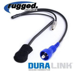 Rugged Off-road Wired Helmet Kit w/Headphone Speaker Jack and M102 Military Mic