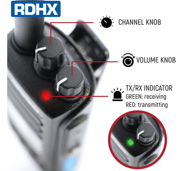 Rugged RDH-X Waterproof Business Handheld - Digital & Analog