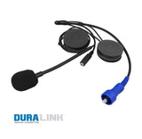 Off-road Wired Helmet Kit w/Alpha Audio Speakers & Mic & 3.5mm Earbud Jack