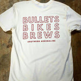 Bullets Bikes Brews Cream Shirt