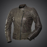 4SR Cool Retro Leather Riding Jacket